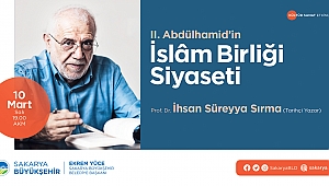 İhsan Süreyya Sırma AKM’de konferansa katılacak